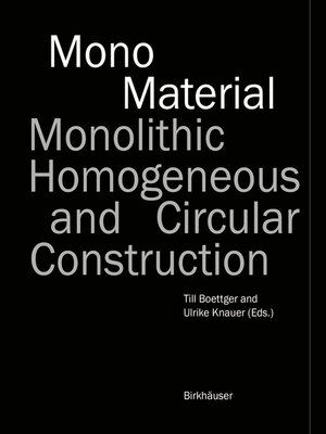 cover image of Mono-Material